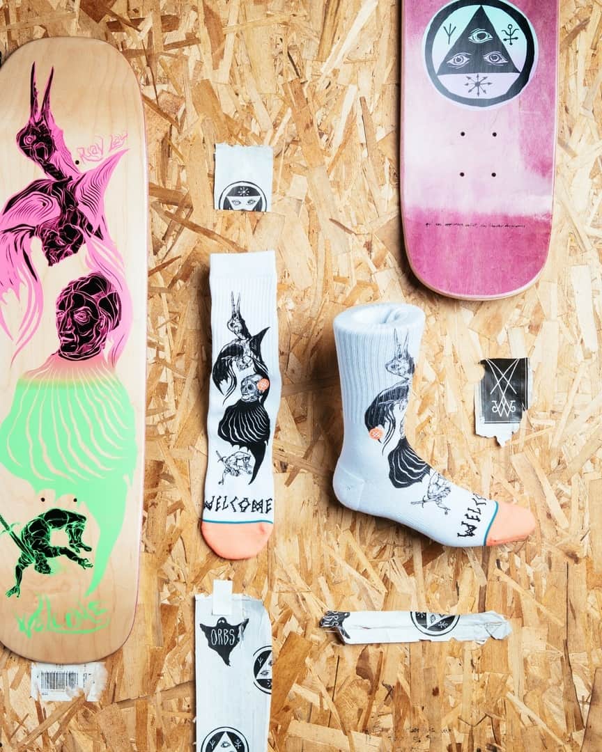 Stanceさんのインスタグラム写真 - (StanceInstagram)「Breaking the mold 🔮 Stance Skateboarding Is proud to partner with @welcomeskateboards on a new collaborative collection. Known for it's quirky shapes, hand-drawn graphics, and a close-knit family of unique team riders, Welcome continues the celebration of creativity and individuality that skateboarding was built on. Hit our link in bio to shop the full collection, including Sock and Underwear designs. #StanceSkateboarding」6月8日 0時00分 - stanceofficial