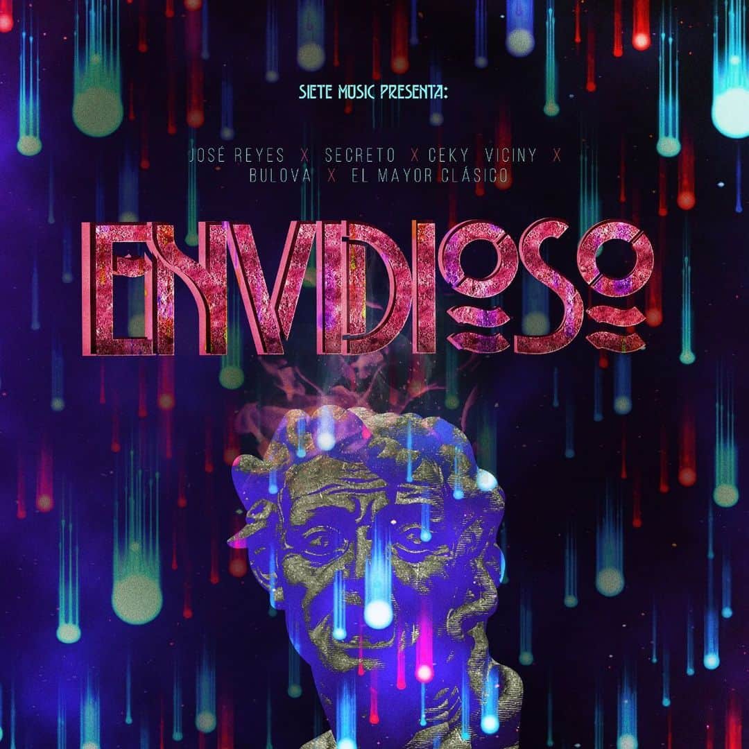 ホセ・レイエスのインスタグラム：「Atento a mi canal de YouTube #Envidioso  @papasecreto X @cekyviciny X @elmayorclasico X @bulovasfamily 🔥🔥🔥🔥Dimelo @gastonproducer @sietemusic7」