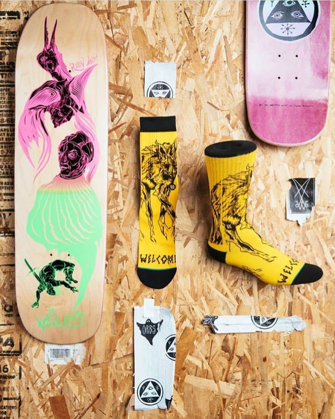 Stance Japanさんのインスタグラム写真 - (Stance JapanInstagram)「Breaking the mold 🔮 Stance Skateboarding Is proud to partner with @welcomeskateboards on a new collaborative collection. Known for it's quirky shapes, hand-drawn graphics, and a close-knit family of unique team riders, Welcome continues the celebration of creativity and individuality that skateboarding was built on. #StanceSkateboarding #スケートボード  #ありきたりはつまらない」6月8日 0時44分 - stance_japan
