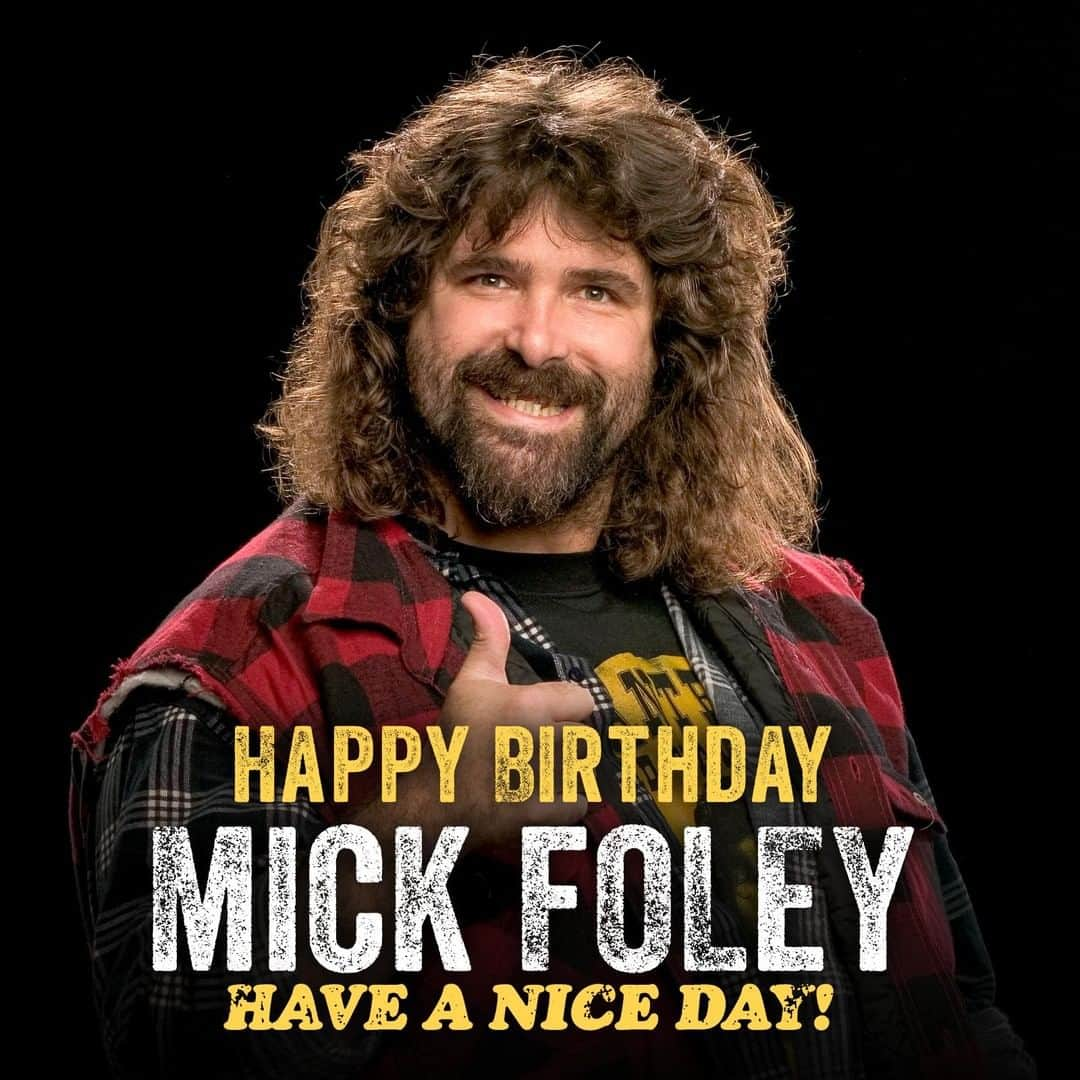 WWEさんのインスタグラム写真 - (WWEInstagram)「Have a nice (birth)day, @realmickfoley!👍」6月8日 1時30分 - wwe