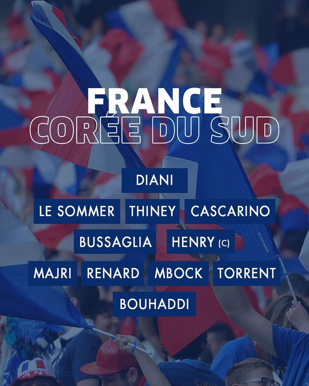 サッカー フランス代表チームさんのインスタグラム写真 - (サッカー フランス代表チームInstagram)「La composition de l’Equipe de France ! 🇫🇷🔥 #FiersdetreBleues #FRACOR 📍Parc des Princes 🕘 21h 📺 TF1 / Canal + - Les Bleues line up for 🇫🇷⚡️🇰🇷」6月8日 3時10分 - equipedefrance