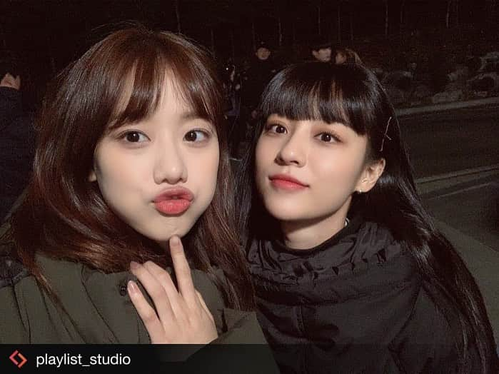 Aprilさんのインスタグラム写真 - (AprilInstagram)「#Repost from @playlist_studio . 안 먹어도 배부른 김하아현 비주얼합🥰 틴요일 D-1✨ 내일 7시에 만나요🙇🏻‍♀️ . . . #에이틴2 #에이틴 #플레이리스트 #웹드라마 #김하나 #차아현 #이나은 #강민아 #촬영 #비하인드 #본방사수」6月8日 13時14分 - official.april