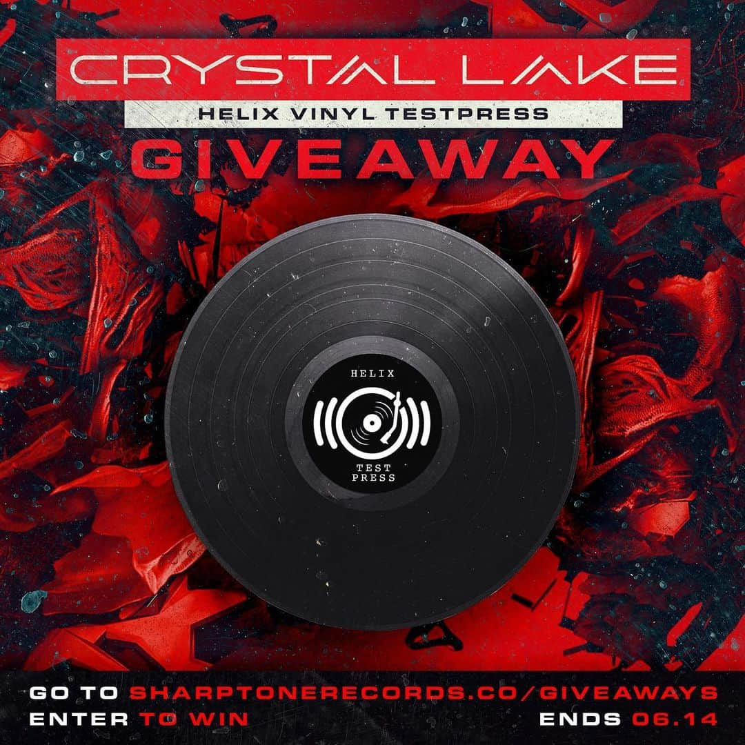 Crystal Lakeさんのインスタグラム写真 - (Crystal LakeInstagram)「Enter to win a Crystal Lake ‘HELIX’ test pressing > http://sharptonerecords.co/giveaways #CrystalLake #Helix #SharpToneRecords」6月8日 14時18分 - crystallake777
