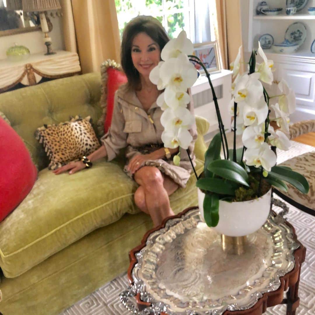 スーザン・ルッチさんのインスタグラム写真 - (スーザン・ルッチInstagram)「Triple orchid from my favorite flower shop at The Garden City Hotel—Arrangement Bar!!! @gardencityhotel  @arrangementbar#thankyouandrew」6月8日 5時55分 - therealsusanlucci