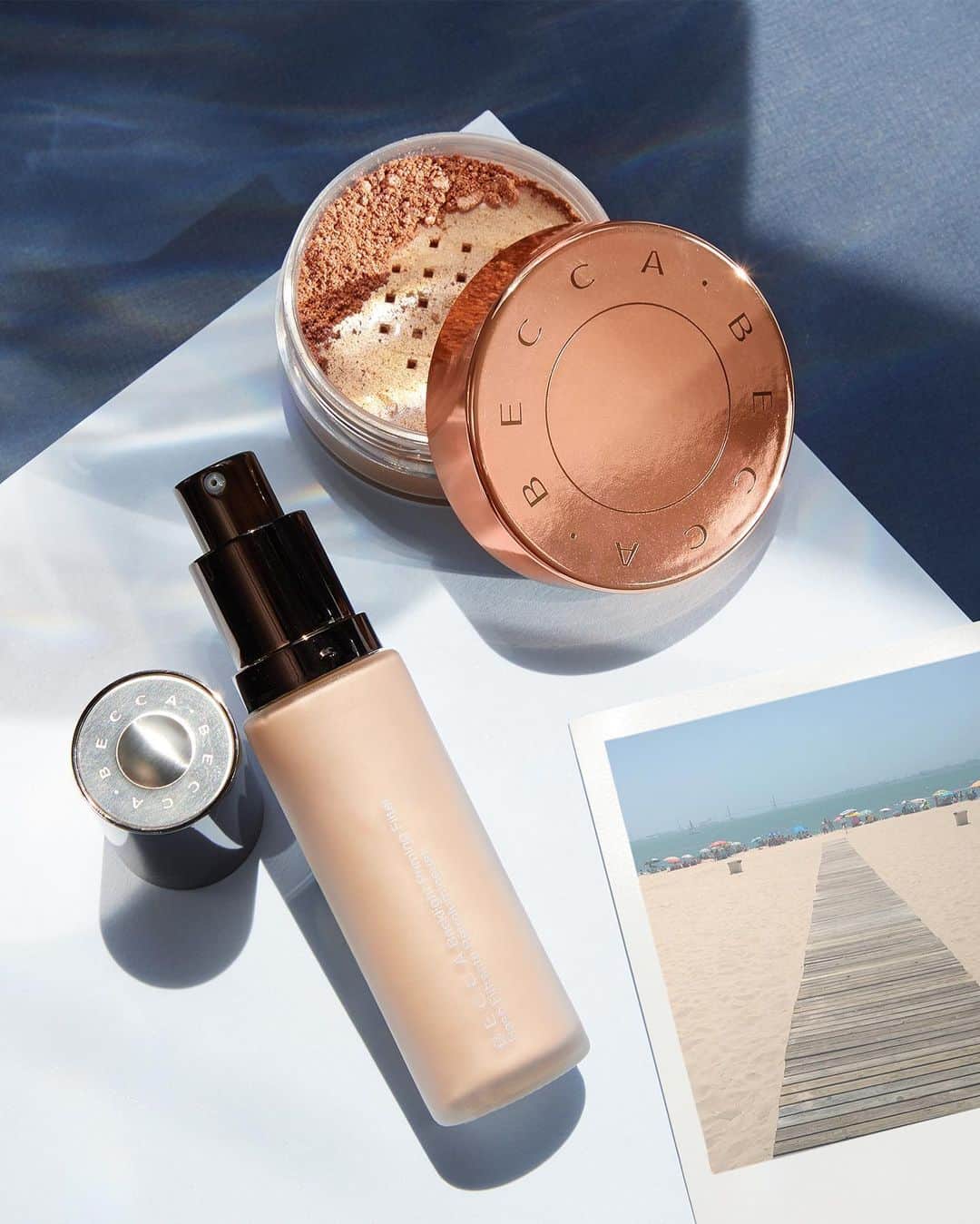 BECCAさんのインスタグラム写真 - (BECCAInstagram)「Hamptons, here we come!🏖 Backlight Priming Filter is the perfect primer for a radiant, lit-from-within complexion, and NEW Champagne Pop Glow Dust will have you glowing from head-to-toe! Don't forget to pack these summertime essentials☀️✨ Tap to shop and receive FREE SHIPPING with every order!」6月8日 6時57分 - beccacosmetics