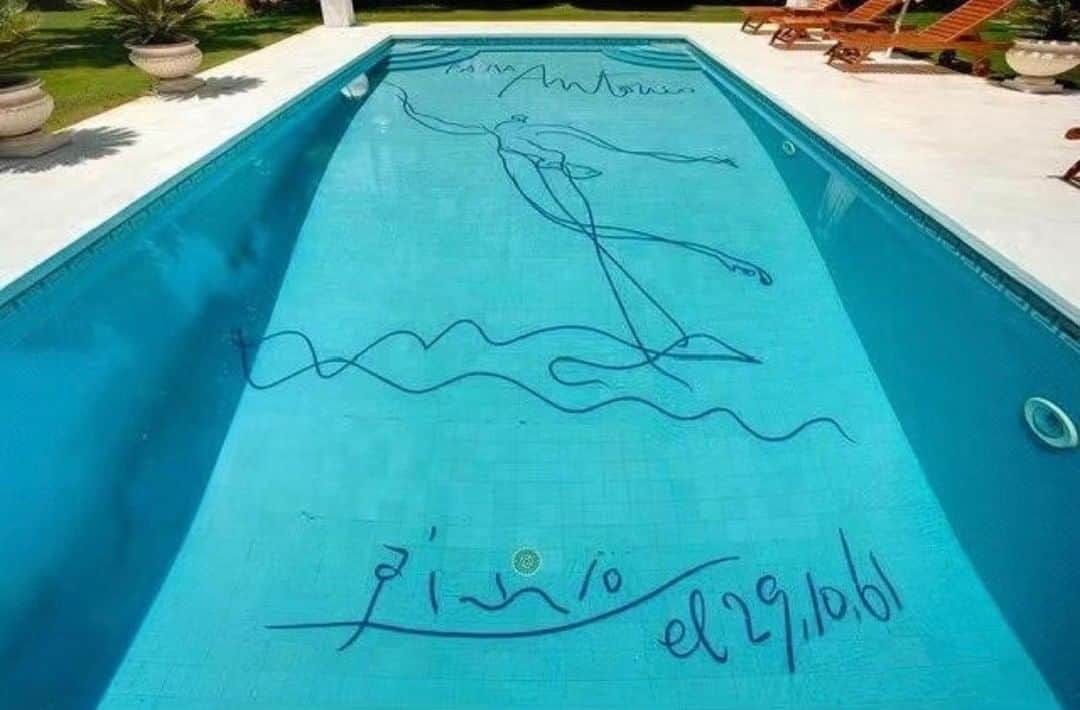 オリバーピープルズさんのインスタグラム写真 - (オリバーピープルズInstagram)「In 1961, Pablo Picasso painted and signed the bottom of the pool at Villa El Martinete, in Marbella, Spain. This is the residence of his friend, Antonio Ruiz Soler, celebrated flamenco dancer and actor. #OPInspiration | Photo @archdigest」6月8日 7時32分 - oliverpeoples