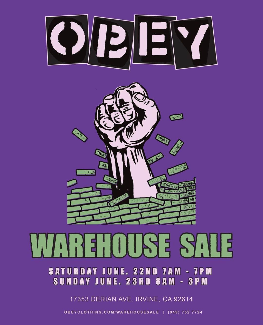 Shepard Faireyさんのインスタグラム写真 - (Shepard FaireyInstagram)「The OBEY Clothing warehouse sale is happening this month! Swipe through and visit @obeyclothing for more details.」6月8日 7時59分 - obeygiant