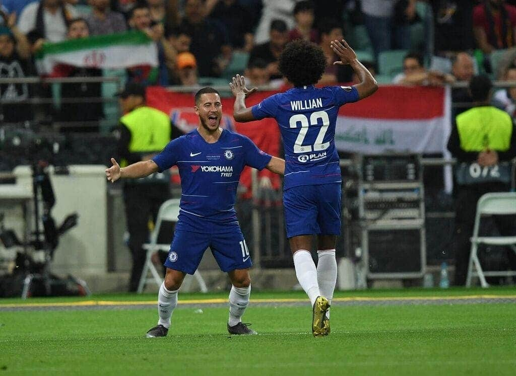 ウィリアンさんのインスタグラム写真 - (ウィリアンInstagram)「Eden, my brother, it was an honor to play with you in those 6 years! I hope you have success in your new challenge! 💪🏿@hazardeden_10  Eden, meu irmão, foi uma honra jogar ao seu lado nesses 6 anos! Espero que você tenha muito sucesso em seu novo desafio! 💪🏿 #cfc #hazard #irmao #boasorte」6月8日 8時17分 - willianborges88