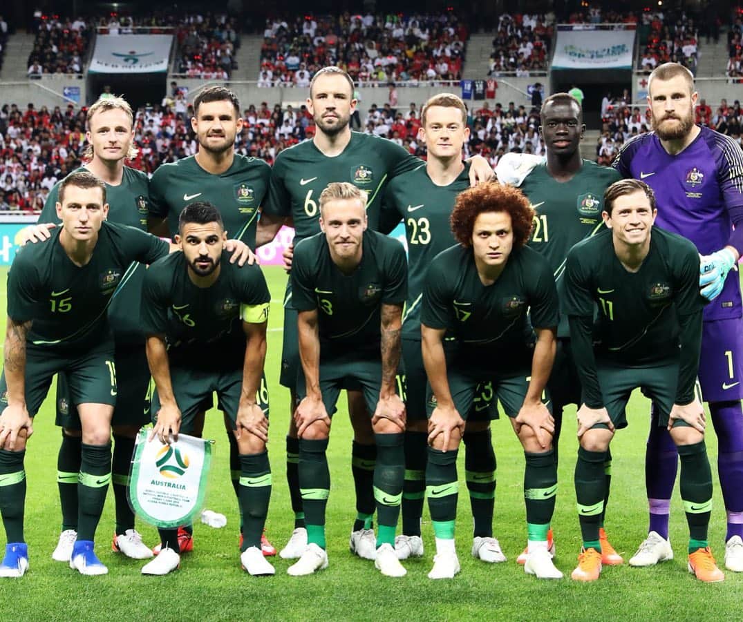 ミッチェル・デュークのインスタグラム：「6 years since my last time representing my country but it felt like my first time again! A feeling I will never take for granted ⚽️🇦🇺 Massive honour and proud of the boys just unfortunate not to get the result we wanted! Thanks to the amazing 52k+ South Korean fans for creating an unbelievable atmosphere, amazing experience 🙌🏼💚💛 @socceroos」