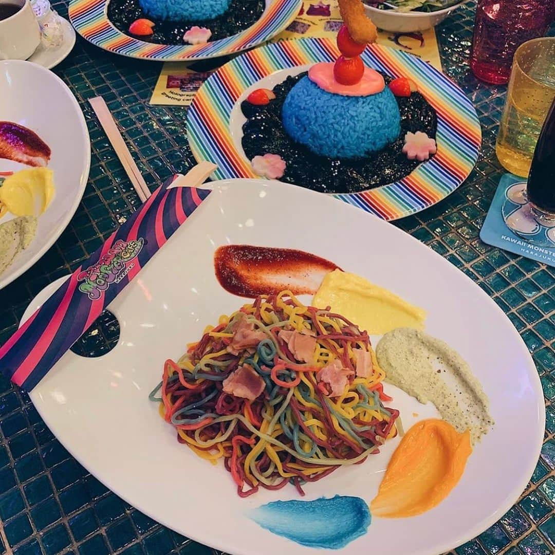 KAWAII MONSTER CAFEさんのインスタグラム写真 - (KAWAII MONSTER CAFEInstagram)「Colorful rainbow pasta🌈 Repost from @joshmazzeo Thank you for coming💚💙💛💜🧡❤️ #kawaiimonstercafe #monstercafe #カワイイモンスターカフェ  #destination #tokyo #harajuku #shinuya #art #artrestaurant #colorful #color #pink #cafe #travel #trip #traveljapan #triptojapan #japan #colorfulfood #rainbow #rainbowcake #rainbowpasta #strawberry #pancakes #takeshitastreet #harajukustreet #harajukugirl #tokyotravel #onlyinjapan」6月8日 23時54分 - kawaiimonstercafe
