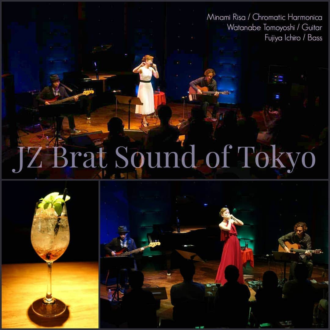 南里沙さんのインスタグラム写真 - (南里沙Instagram)「渋谷 JZ Brat Sound of Tokyo 南里沙・クロマチックハーモニカ・ナイト・ライブ♪沢山のお客様にお越しいただき、無事終了しました！皆さんから良かったとのお声も頂き、クロマチックハーモニカも喜んでいるようです。﻿ ﻿ オリジナルカクテルは『64 ロクヨン』﻿ 6月4日、そして私の使用楽器 HOHNER Super 64 & 64Xから、『64』と名付けました♪﻿ ﻿ お越しいただいた皆様、応援頂いた皆様、本当にありがとうございました！﻿ ﻿ ﻿ #クロマチックハーモニカ #ハーモニカ #南里沙 #ギター #渡辺具義 #ベース #藤谷一郎 #渋谷 #jzbrat #musicmax #chromaticharmonica #harmonica #risaminami #hohner #hohnermusic #hohnerartist #newsuper64x #super64x  #playtheoriginal  #하모니카 #미나미리﻿﻿﻿사 #半音階口琴 #口琴」6月8日 22時41分 - minami_risa