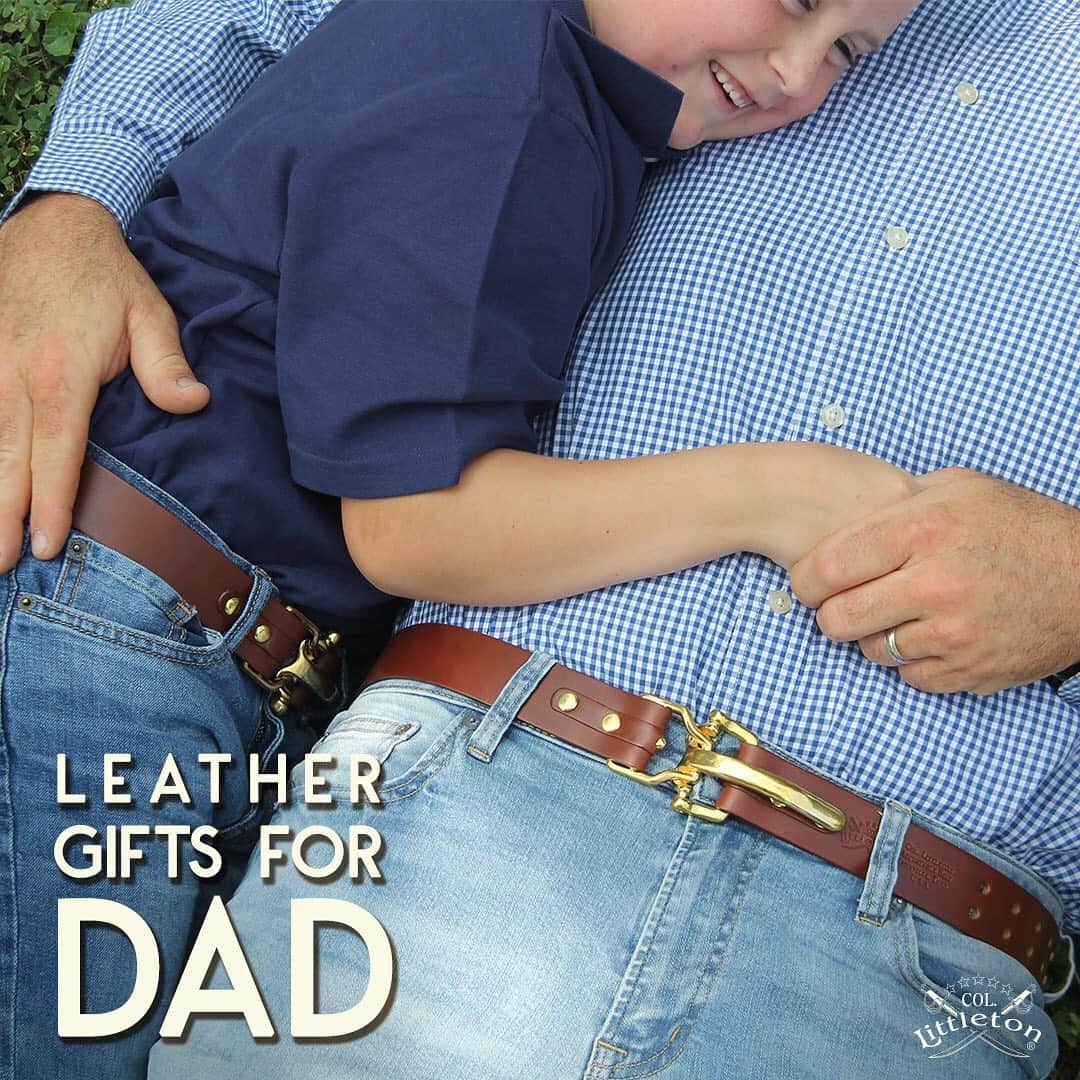 のインスタグラム：「Father’s Day is next weekend! Still time to get dad a gift he’ll love!! Unrivaled Fine Leather Gifts from the Colonel 🤠👍🏻 #madeinamerica #fullgrainleather #giftsfordad」