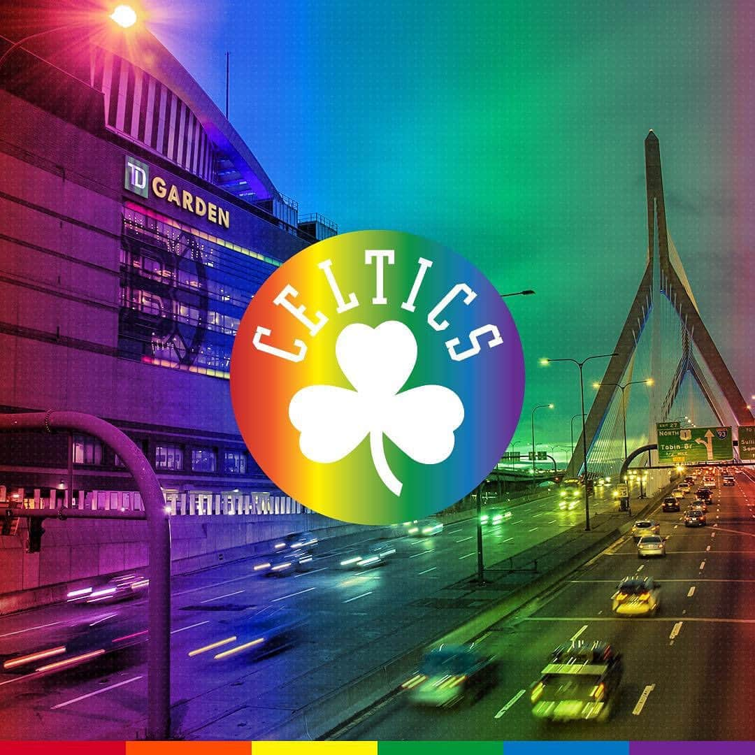 ボストン・セルティックスさんのインスタグラム写真 - (ボストン・セルティックスInstagram)「We're proud to stand with the LGBTQ+ community today and every day ☘🌈#BostonPride #Pride2019」6月8日 23時30分 - celtics