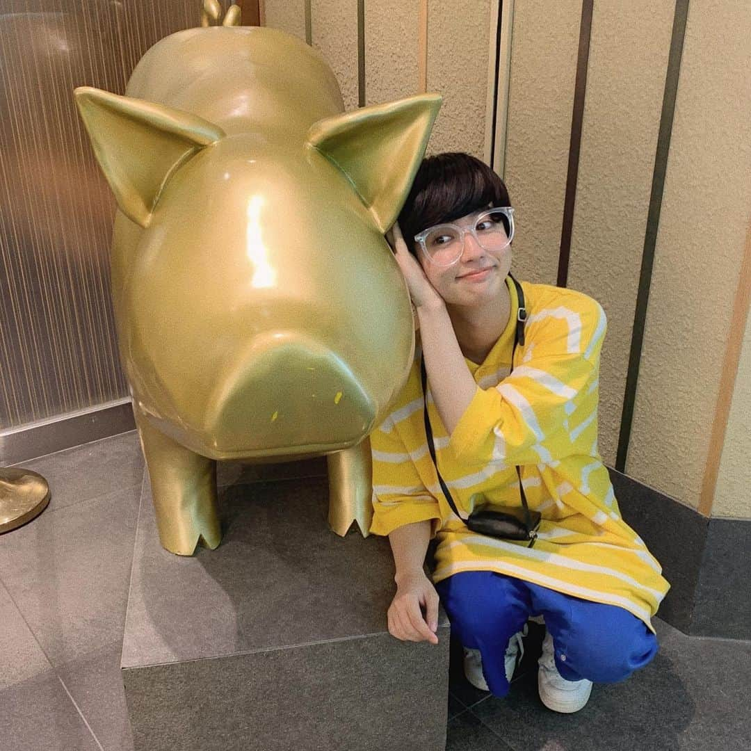 ゆうたろうさんのインスタグラム写真 - (ゆうたろうInstagram)「美味しすぎてものまねしたくなっちゃった🐷  #明日は名古屋店 #お誕生日出勤ラスト #aaaoe__」6月8日 23時45分 - aaaoe__