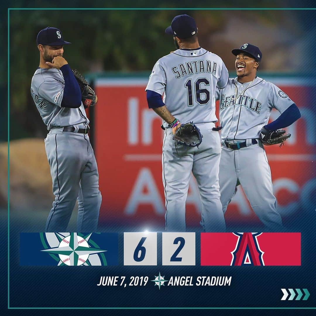 シアトル・マリナーズさんのインスタグラム写真 - (シアトル・マリナーズInstagram)「Kicking off the road trip with a dub. #GoMariners」6月8日 14時55分 - mariners