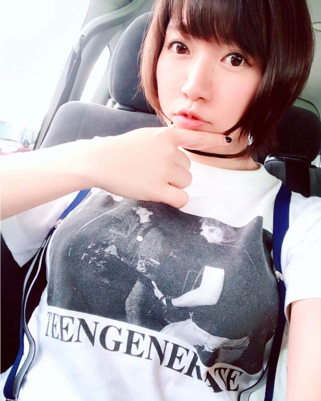 ちゃんまいさんのインスタグラム写真 - (ちゃんまいInstagram)「・ ・ 今日の勝負T♡ ・ #TEENGENERATE #ベッドイン #japanese #sexy #idol」6月8日 16時26分 - dakko_shite_cho3