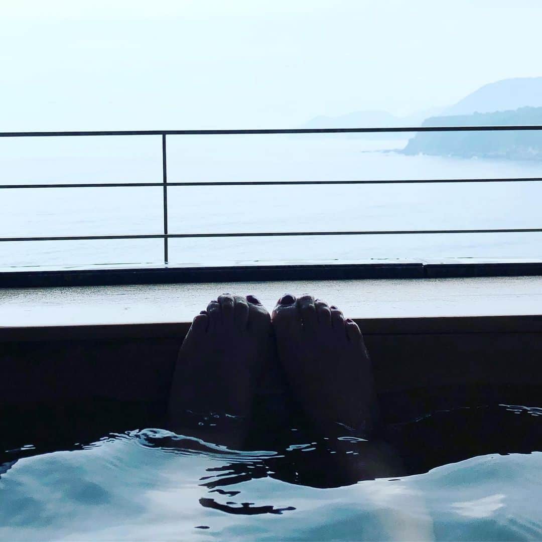 阿部洋子さんのインスタグラム写真 - (阿部洋子Instagram)「#露天風呂」6月8日 18時07分 - hirocoring