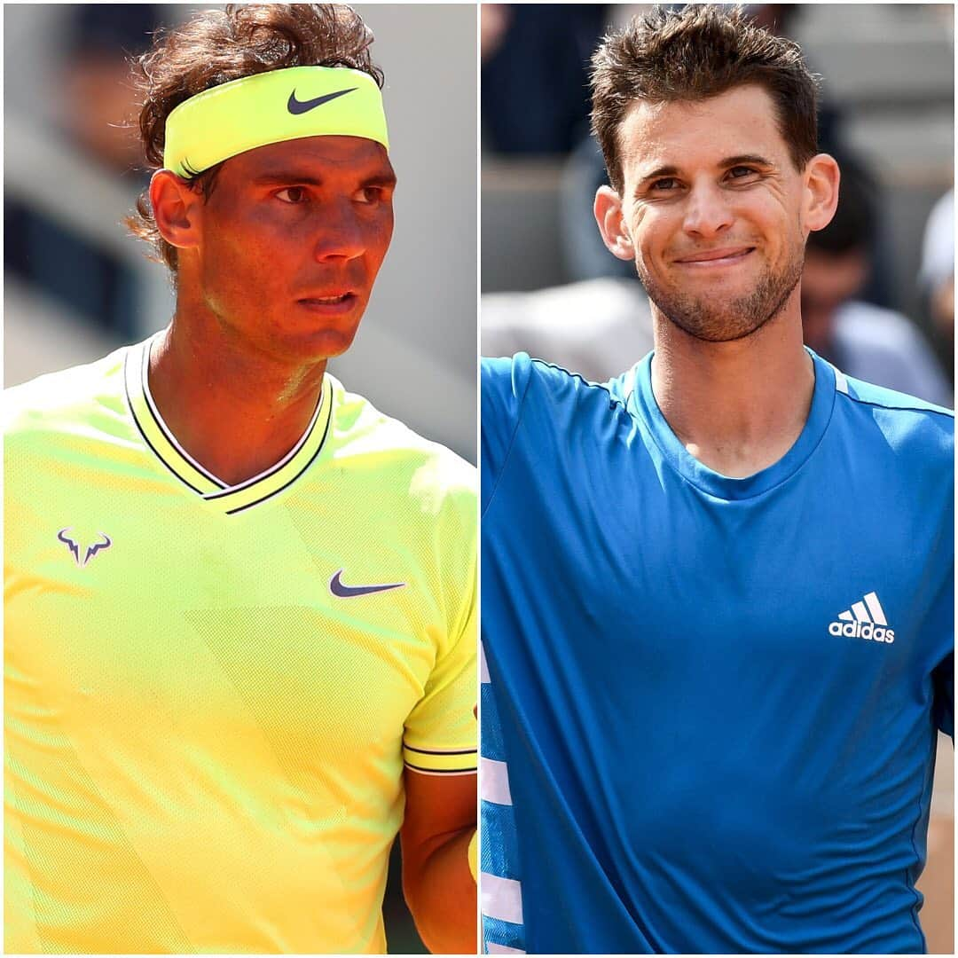 ATP World Tourさんのインスタグラム写真 - (ATP World TourInstagram)「It all comes down to this.... . Will @rafaelnadal or @domithiem be the #RG19 champion? 🏆」6月9日 0時02分 - atptour