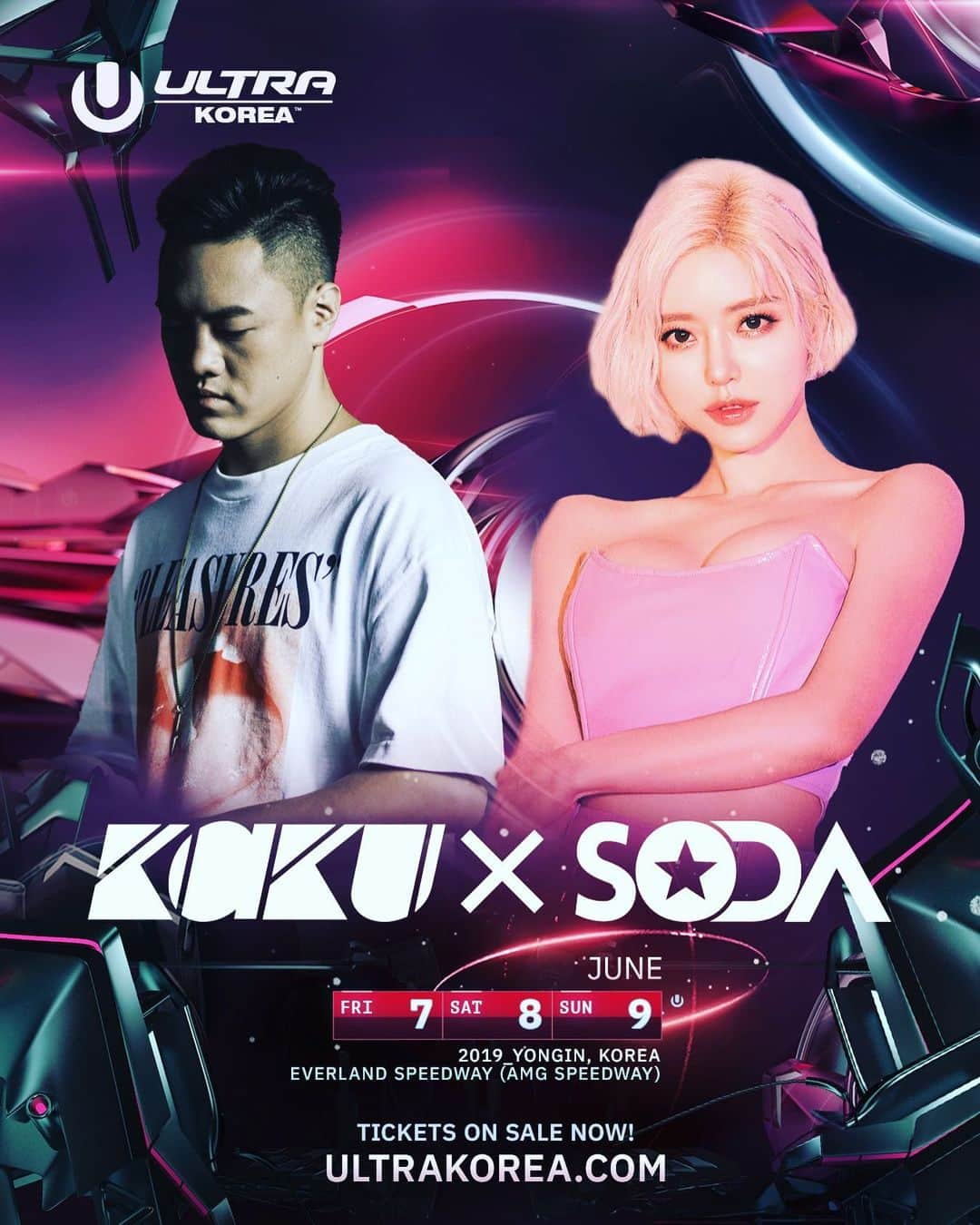 Dj Sodaさんのインスタグラム写真 - (Dj SodaInstagram)「내일 울트라 뮤직 페스티벌 라이브 스테이지에서 만나요~🦄💕신곡이랑 리믹스들 공개할께요!!💎✨ . So happy to host the stage again this year at Ultra Korea. I'll be playing at the Live Stage with @kakuberry 🖤 We're dropping new track and remixes 🔮✨ . . #ultrakorea #ultra2019 #umf #DJSODA #DJKAKU」6月8日 19時37分 - deejaysoda