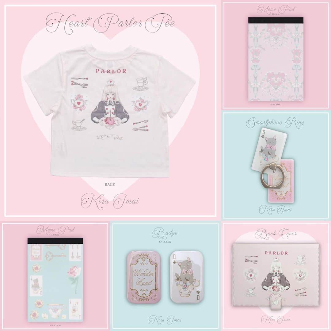 今井キラのインスタグラム：「お待たせいたしました！﻿ Weekend PARLORのアイテムが6/10(月)21時にWebStoreに入荷します🍨✨﻿ ﻿ https://kiraimai.booth.pm」