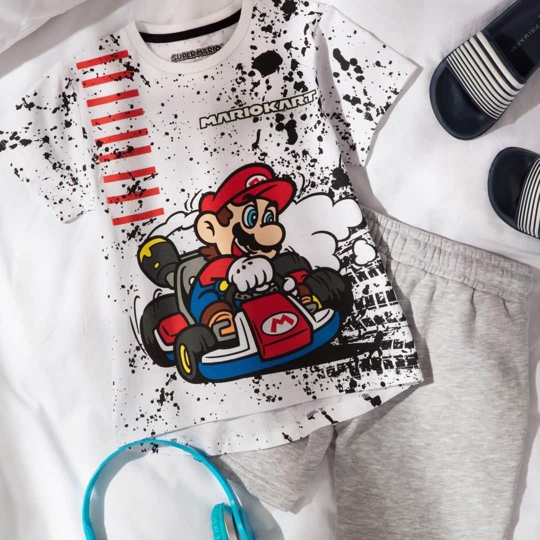プリマークさんのインスタグラム写真 - (プリマークInstagram)「Take to the racing track with #SuperMario 🙌 🏁 T-Shirt €7 (Available in: 🇮🇪🇫🇷🇮🇹🇪🇸🇵🇹) #Primark #kidswear」6月8日 21時00分 - primark