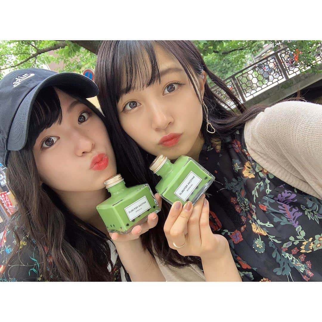 山本彩加さんのインスタグラム写真 - (山本彩加Instagram)「最近河原町にオープンした抹茶共和国に💚💚﻿ ﻿ ﻿ 抹茶が濃厚でめっちゃ﻿ 美味しかったーーーー！！！﻿ ﻿ タピオカも最高ですっ✨﻿ ﻿ ﻿ ﻿ ﻿ ﻿ クリアバックもついてくるの！﻿ めっちゃ可愛い💗💗﻿ ﻿ ﻿ ﻿ #京都 #kyoto #河原町カフェ #抹茶共和国 #抹茶 #タピオカ #タピ活 #クリアバック」6月8日 20時53分 - ayaka48_yanyan