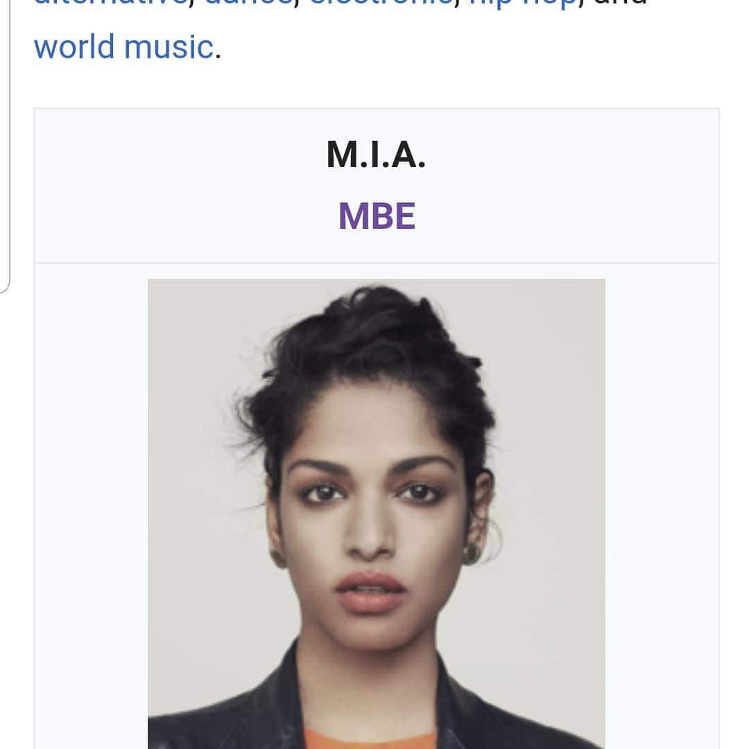 M.I.A.さんのインスタグラム写真 - (M.I.A.Instagram)「I'm honoured to have this honour, as it means alot to my Mother. I want to honour what my mum spent many hours of her life doing!  She is one of the 2 women in England who hand stitched these medals for the last 30 years. After receiving asylum my mum and cousin took this job in 1986, because it was the only non English speaking manual labour she could find.  She spent her life in England  hand sewing 1000s of medals for the Queen. No matter how I feel or what I think , my Mother  was extremely proud of the job she had. It's a very unique situation for me  where I get to honour her most classiest minimum wage job ever. #TAMIL #UKTAMIL  #REFUGEE survival story.  #LIFECYCLES.  #whomademymedal」6月8日 21時35分 - miamatangi