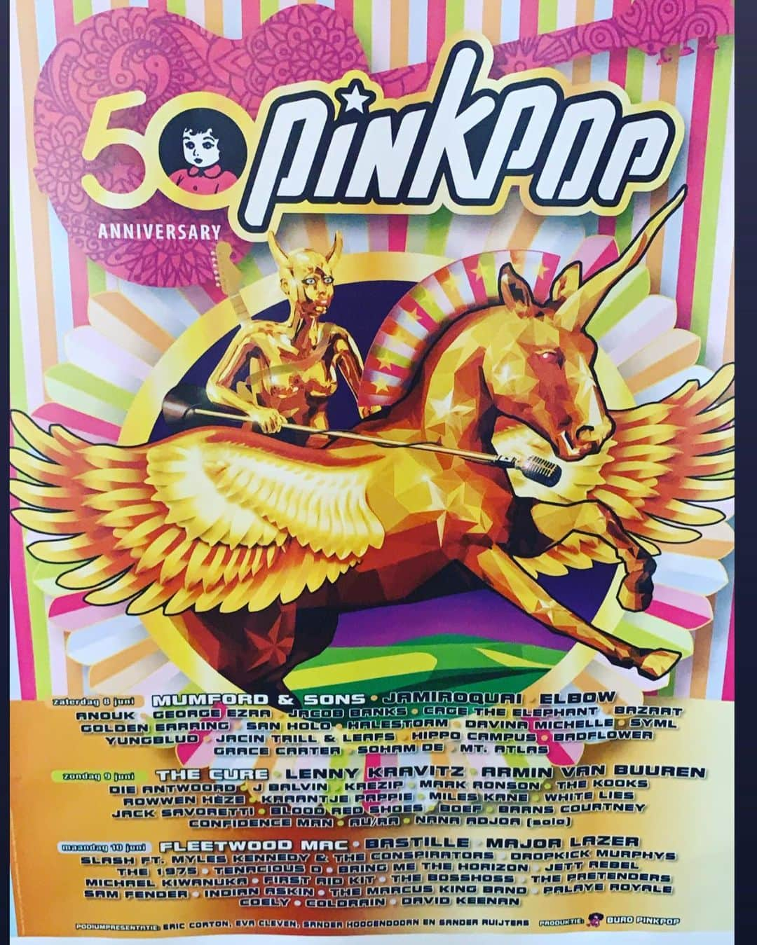 ジー・ヘイルさんのインスタグラム写真 - (ジー・ヘイルInstagram)「Happy 50TH @pinkpopfest !! Thank you for including us in the celebration!! #pinkpop2019 #pinkpopfestival P.S. I am in the land that inspired #donotdisturb」6月8日 21時45分 - officiallzzyhale