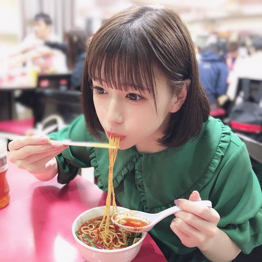 深瀬美桜さんのインスタグラム写真 - (深瀬美桜Instagram)「大好きな味仙の台湾ラーメン辛さ多めにしてもらった❤︎」6月8日 22時15分 - fukasemio