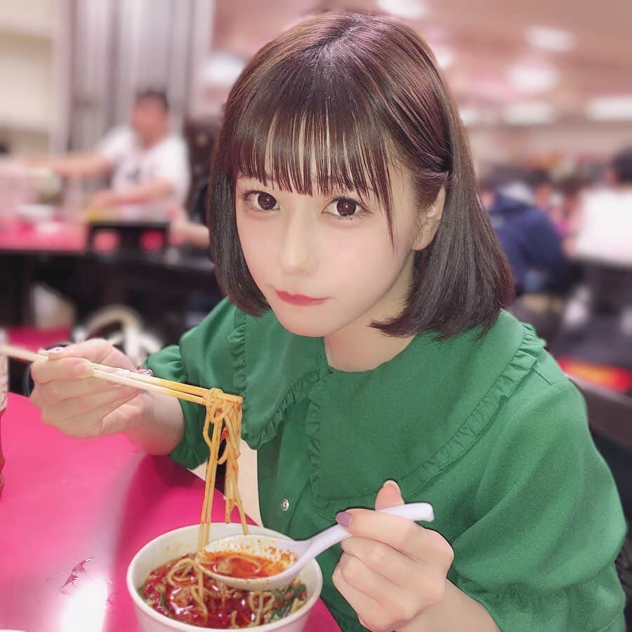 深瀬美桜さんのインスタグラム写真 - (深瀬美桜Instagram)「大好きな味仙の台湾ラーメン辛さ多めにしてもらった❤︎」6月8日 22時15分 - fukasemio