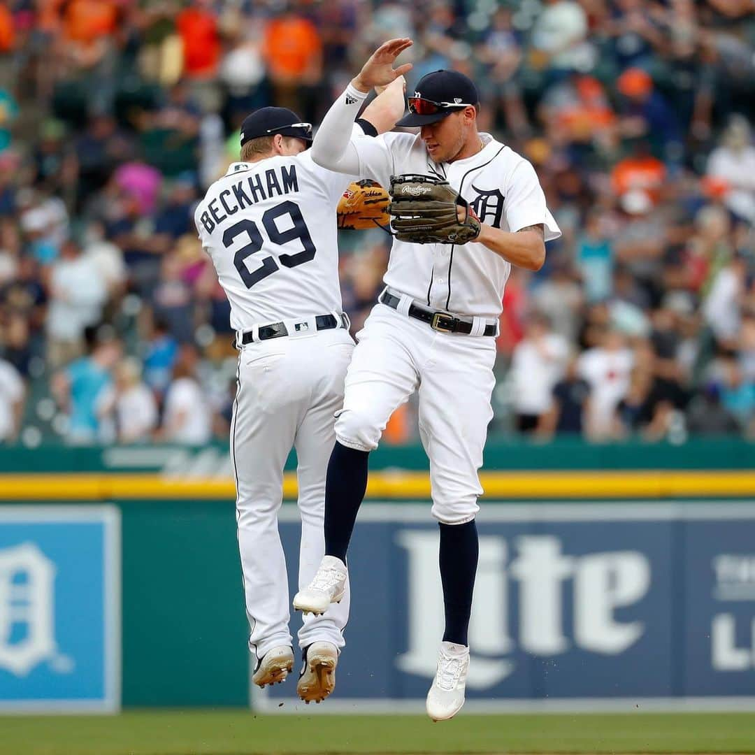 デトロイト・タイガースさんのインスタグラム写真 - (デトロイト・タイガースInstagram)「Going up for a #TigersWin!」6月9日 8時53分 - tigers