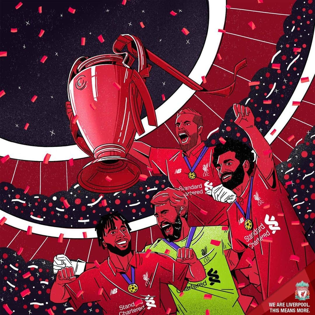 リヴァプールFCさんのインスタグラム写真 - (リヴァプールFCInstagram)「A moment that will stay with us forever 🏆 #ThisMeansMore」6月9日 2時18分 - liverpoolfc