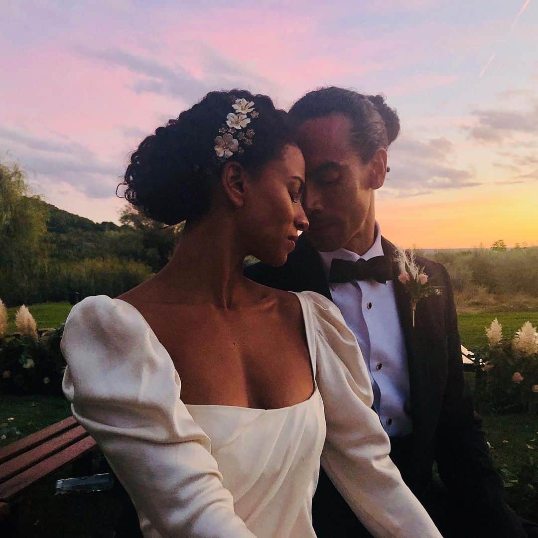 Vogueさんのインスタグラム写真 - (VogueInstagram)「Over on @vogueweddings, we're taking a look at the magic hour wedding ceremony of funk musician @adeline and @sinclairbolden, a partner at the event brand Everyday People. They marred in Provence, with Adeline in a vintage silk dress. Head to @vogueweddings to see more from their celebration. Photo by @laurenlalabaker」6月9日 5時16分 - voguemagazine