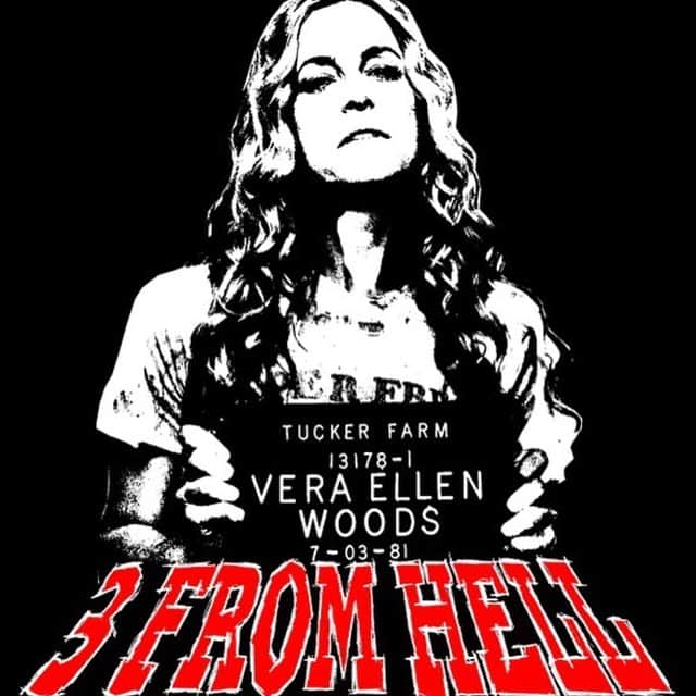 ロブ・ゾンビのインスタグラム：「Badass 3 From Hell shirts available at www.halloweentownstore.com. !!!!!!! Snag on while they're hot! For everyone confused by the dates it's not their birthday, it's the date photo was taken. #sherimoonzombie #freethethree #sidhaig #robzombie #richardbrake #threefromhell #thedevilsrejects #houseof1000corpses #billmoseley」