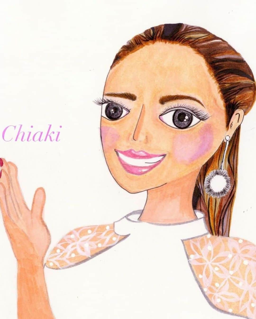 Chiakiさんのインスタグラム写真 - (ChiakiInstagram)「Thank you so so much for drawing me, everyone!!! I feel so happy 💕💕💕 All of them are super cute!!!!!!!! I love you 😘😘😘😘😘😘 みんな、私の絵を描いてくれてありがとう🙈❤️❤️❤️とっても幸せです！ YouTubeでも是非使わせて頂きます！！！みんな、大好きーーー💓💓💓💓💓 . . . #1❤️あささん！とっても可愛くて、猫ちゃん抱っこしてるなんて心がとろけます😍😍😍モカは寝てるし、ミウはキョロキョロしてる感じがそっくり！！ ありがとうございます！Don't you think this drawing is super cute!!?? I love it so much 🙈🙈 thank you, Asa san💓💓 . #2❤️ @fujikohaaan 似てるー！ってびっくりしました！ 髪色とか背景とか可愛すぎる！！ありがとうございます！🙏😍 . #3❤️ @ringring_8131_ 色使いとか凄く可愛い😍😍目も大きく描いて頂いて、幸せ〜🥰 ありがとうございます！🙏 . #4❤️ ニッコリみうちゃんと笑っている絵、最高です！ってかみうがそのまま似すぎて、ニックと凄ーい！と感動しました！ ありがとうございます！💓💓 . #5❤️ Kochanさん、ありがとうございます！ アイシャドウ紫💕私のお気に入りの色〜😘 . #6, #7, #8, #9❤️ インスタグラムのメッセージで頂きましたが、ダウンロードをした後に絵が見れなくなってしまいました😭 私の携帯にはちゃんと保存したので、大切にしますね🥰🥰🥰 本当に可愛い絵、ありがとうございます！！ . #10❤️ Tomoさん、ダークな感じ好きですー！！ ありがとうございます！🥰」6月9日 6時51分 - chiakiinengland