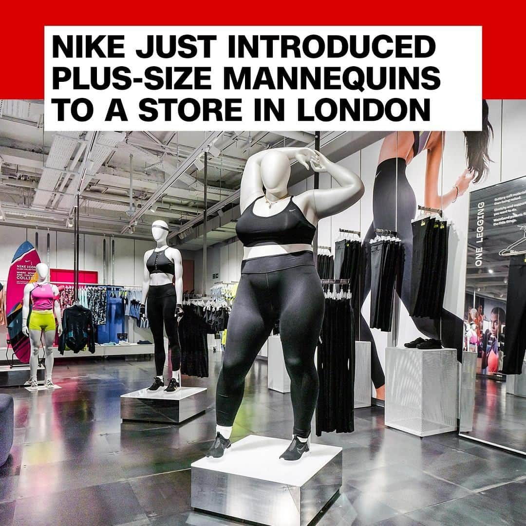 CNNさんのインスタグラム写真 - (CNNInstagram)「Nike’s flagship London store on Wednesday unveiled its first plus-size and para-sport mannequins, along with an “extended offering” of plus-size items. A spokeswoman for Nike said the redesigned space reflects the company’s “commitment to inspiring and serving the female athlete." For more, follow @cnnstyle and @cnnbusiness.(📸: Nike)」6月9日 17時00分 - cnn