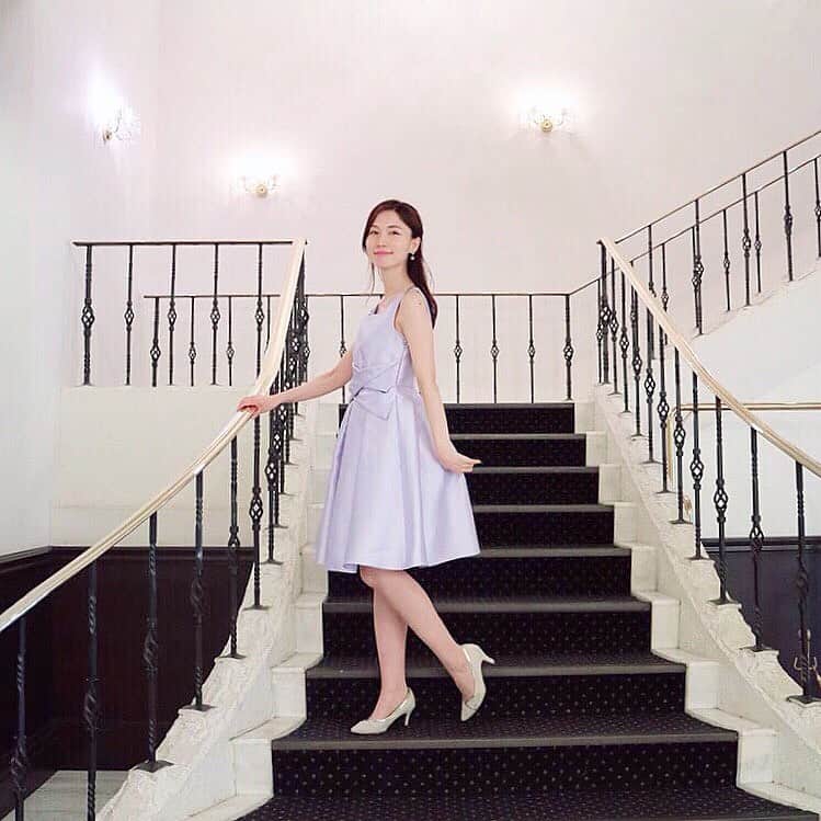 のインスタグラム：「* ジューンブライドジュンク堂📝 ラベンダーのドレスは 中々被らなくて良きき💐🤤🍇 バックがかわいい #ドリードール #Dorrydoll のものです👗」