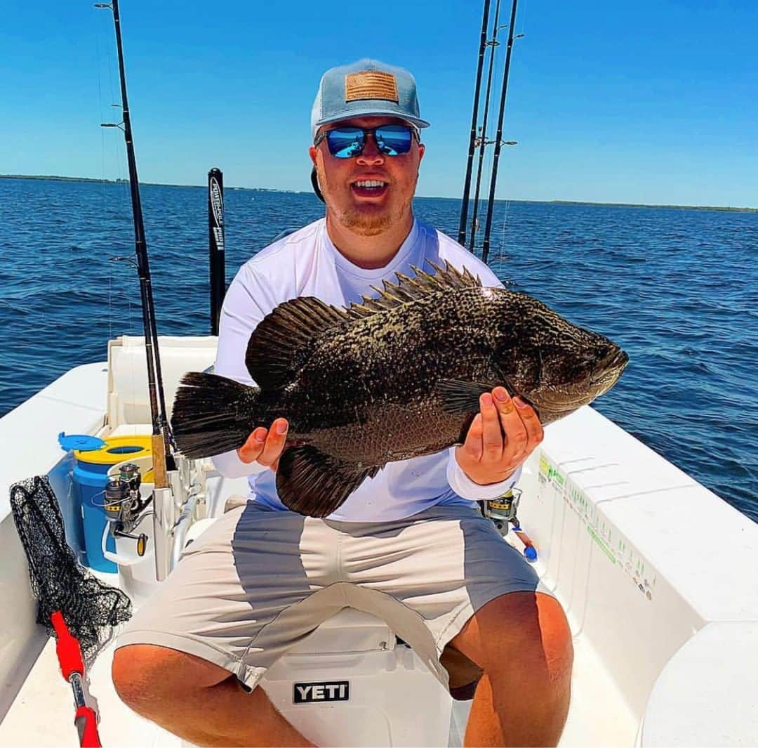 Filthy Anglers™さんのインスタグラム写真 - (Filthy Anglers™Instagram)「Who can name this fish? We are slowly building a solid saltwater following, we are heavy into fresh water, main reason, not everyone lives on a coastline, honest answer haha. Check out this fish from @plotno7 that he pulled in a few months ago wearing the same corduroy leather patch I’m wearing at this exact moment. Nice catch bud and thank you for the support, you are Certified Filthy. www.filthyanglers.com  #fishing #catchandrelease #bassfishing #largemouthbass #getoutside #anglerapproved #outdoors #teamfilthy #lakelife #salmon #trout #bigfish」6月9日 10時11分 - filthyanglers