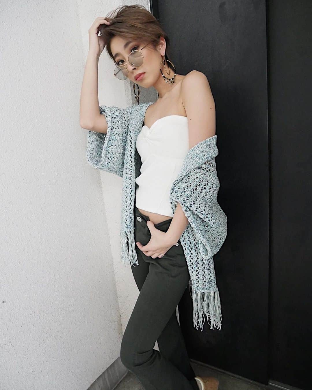 GYDAさんのインスタグラム写真 - (GYDAInstagram)「NEW ARRIVAL ＿＿＿＿＿＿＿＿＿＿＿＿＿＿ 発売中 【TAPE YARN FRINGE CARDIGAN】 GRN/BGE/PPL ￥7,990+tax ＿＿＿＿＿＿＿＿＿＿＿＿＿＿ 発売中 【TEREKO BARE TOP】 O.WHT/BLK/YLW ￥4,990+tax ＿＿＿＿＿＿＿＿＿＿＿＿＿＿ 6/27(THU)発売 【FLARE PANTS】 BLK/BLU/KHK ￥10,990+tax ＿＿＿＿＿＿＿＿＿＿＿＿＿＿ TOPのURLからご覧下さい❤︎ #GYDA」6月9日 18時36分 - gydajp