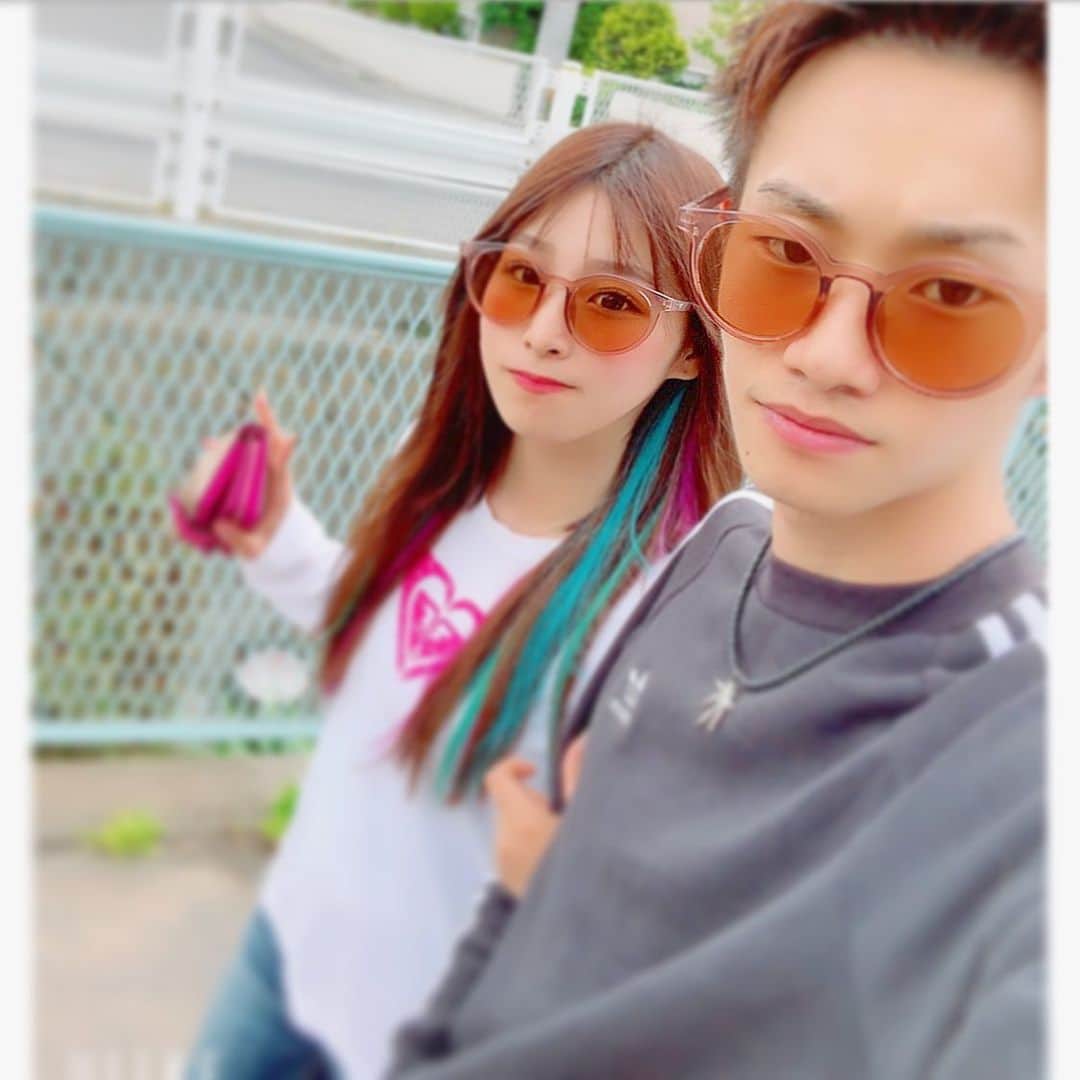 橋野彩葉さんのインスタグラム写真 橋野彩葉instagram ひろきとお揃いサングラス またひとつお揃いが増えました このサングラスは Hopeclimb 様のです 6月9日 14時27分 Iroha 0521