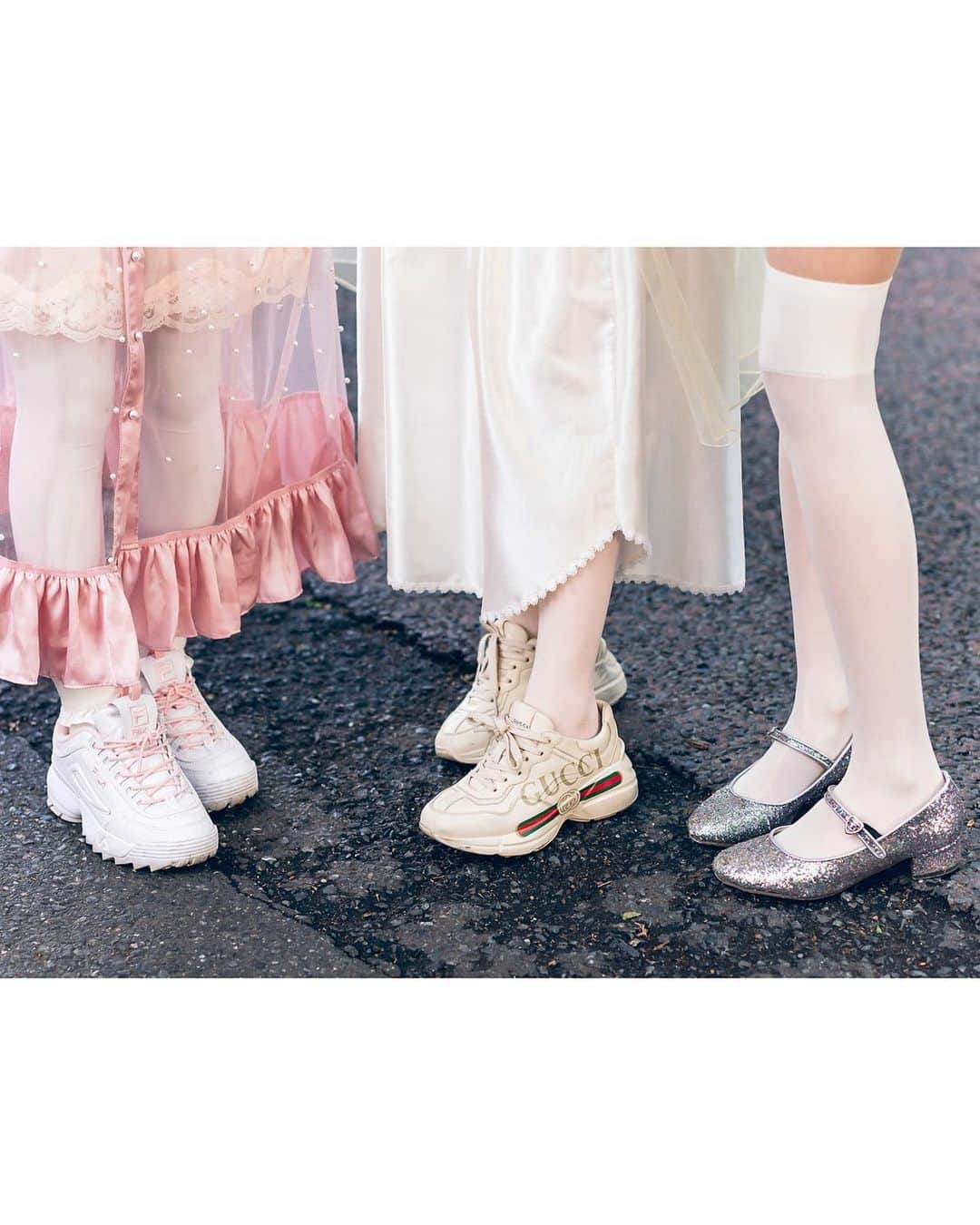 Harajuku Japanさんのインスタグラム写真 - (Harajuku JapanInstagram)「Merumo (@x.merumo.x), fashion designer @EtsunaOtsuka, and Akino (@akino423) on the street in Harajuku wearing vintage inspired looks with items by Etsuna Otsuka, The Virgin Mary, Alice in Tinyroom, DonDonDown, RoseMarie Seoir, Theatre Products, Gucci, and vintage shops.」6月9日 14時41分 - tokyofashion