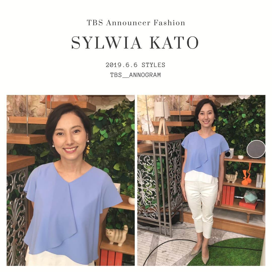 TBSアナウンサー公式さんのインスタグラム写真 - (TBSアナウンサー公式Instagram)「👗 SYLWIA KATO Outfit Of This Week✨  #tbsannouncersfashion #fashion #加藤シルビア #vol7 #Spring #outfitofthisweek #ootw #ootd #あさチャン #20190606 #OA @tbs_asachan」6月9日 16時09分 - tbs_annogram