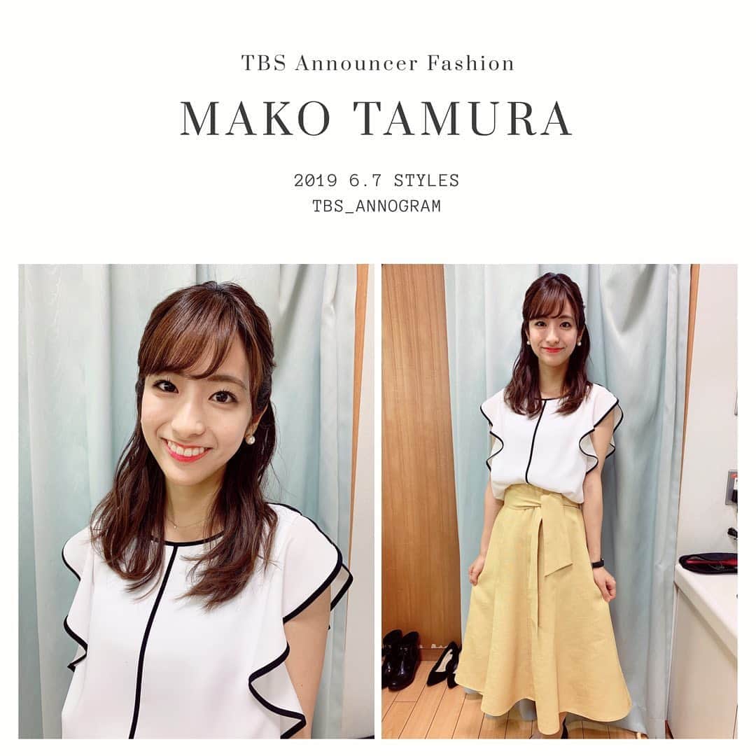 TBSアナウンサー公式さんのインスタグラム写真 - (TBSアナウンサー公式Instagram)「👗 MAKO TAMURA Outfit Of This Week✨  tbsannouncersfashion #fashion #田村真子 #vol7 #Spring #outfitofthisweek #ootw #ootd  #はやドキ#TBSNEWS #20190607 #OA」6月9日 16時16分 - tbs_annogram