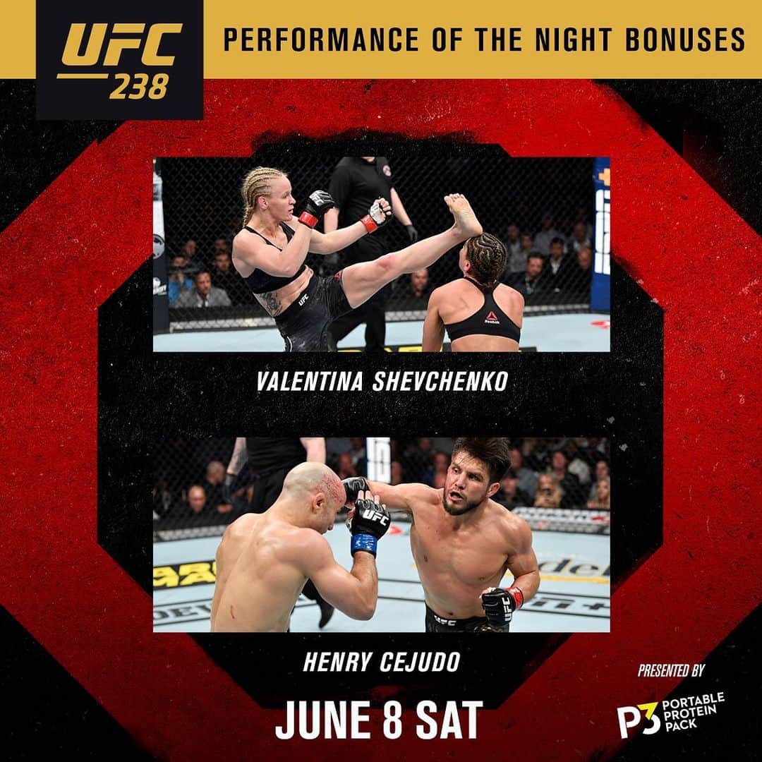 UFCさんのインスタグラム写真 - (UFCInstagram)「Championship level performances 🏆 #UFC238  @P3」6月9日 16時20分 - ufc