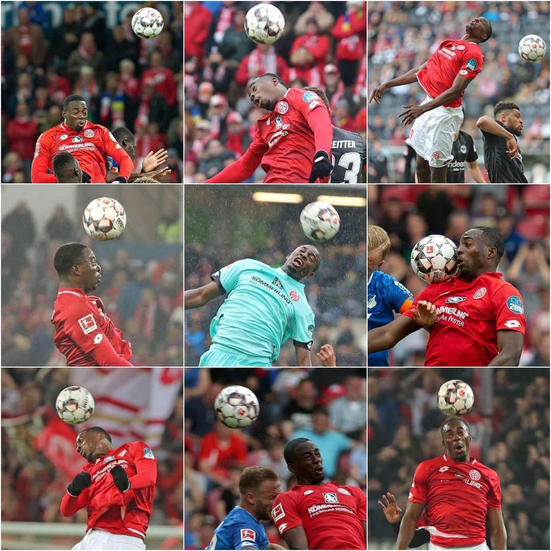 1.FSVマインツ05さんのインスタグラム写真 - (1.FSVマインツ05Instagram)「If there's an award for best #faces made while going up for a header, then JP #Mateta is the clear winner 😜 #happyface #happysunday」6月9日 19時31分 - 1fsvmainz05