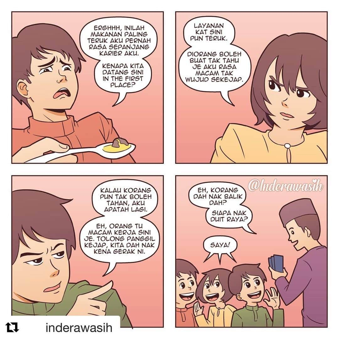 Koleksi Komik Malaysiaさんのインスタグラム写真 - (Koleksi Komik MalaysiaInstagram)「#Repost @inderawasih with @get_repost ・・・ Tak suka apa yang ada di rumah orang? Diam itu adalah lebih baik. Peringatan untuk diri sendiri juga sebenarnya, haha.  #keepittoyourself #komik  #komikmalaysia #lawak #lawakking #lawakkeder #lawakkampung #lawakhambar #himpunanbahanlawak #lawaktahapdewa #lawakbodoh #lawakterkini #lawakhangit #lawakmalaysia #lawaklucu #lawaksiyot #lawakpecahperut #gengkomik #komiklokal #komikstrip #komikharian #komiklucu #pelukis #pelukisjalanan #pelukisrindu #pelukismalaysia」6月9日 21時56分 - tokkmungg_exclusive