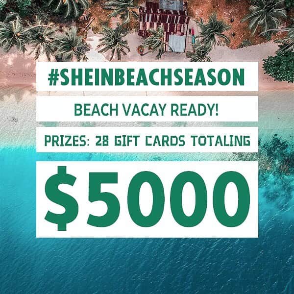 SHEINさんのインスタグラム写真 - (SHEINInstagram)「💙💙Tell us all about your dream beach day- share your fave spots, travel tips, and summer fun ideas! 🌟🌟Follow the rules below and you'll have a chance to win FREE beach gear from SHEIN! 💧💧Rules： 1、MUST be following @sheinofficial and LIKE the post. 2、Tell us what your favorite beaches are in the comments, talk about recommended resorts, fun activities, beach products, etc. 3、TAG 3 Friends 💎💎Prizes:  3 Winners will each win ➡ $500 5 Winners will each win ➡ $300  20 Winners will each win ➡ $100 Winners will be chosen at random from the comments. 🤓☺️Winners announced on @sheinofficial on 6.17 via story. 🌴🌴Good luck babes!! #SHEINBeachSeason #SHEINgiveaway」6月9日 22時19分 - sheinofficial