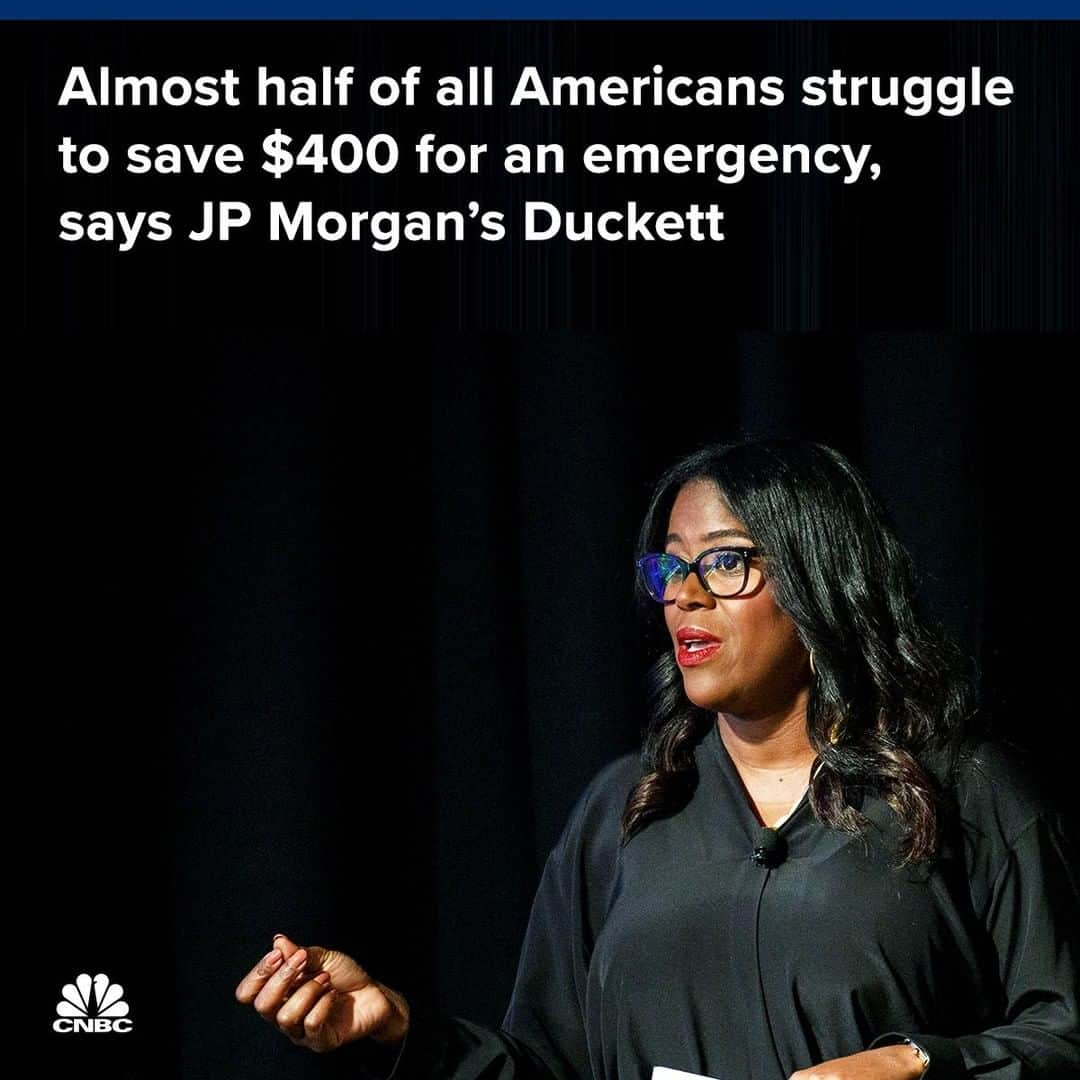 CNBCさんのインスタグラム写真 - (CNBCInstagram)「"...46% of Americans are concerned about saving $400 in the event of an emergency," J.P. Morgan Chase's consumer banking chief Thasunda Duckett said Friday.⠀ ⠀ The situation is more dire in the African-American community, said Duckett. The median net worth of a single black man or woman is about $200 to $300, compared to $15,000 to $28,000 for white counterparts, she said.⠀ ⠀ "We still have to make sure that access to capital, access to building that rainy day fund, is accessible to all Americans around the country," Duckett said.⠀ ⠀ "What we have to continue to do as an industry is to educate our customers and let them know the importance of and how they can get on a path to saving."⠀ ⠀ Details, at the link in our bio. ⠀ *⠀ *⠀ *⠀ *⠀ *⠀ *⠀ *⠀ *⠀ ⠀ #personalfinance  #money #financialfreedom #finance #financialplanning #success #moneytips #moneygoals #wealth #budget #investinyourself #investing #saving #moneymatters #business #moneymindset #budgeting #financialsuccess #investor #financialliteracy #motivation #invest」6月9日 23時02分 - cnbc