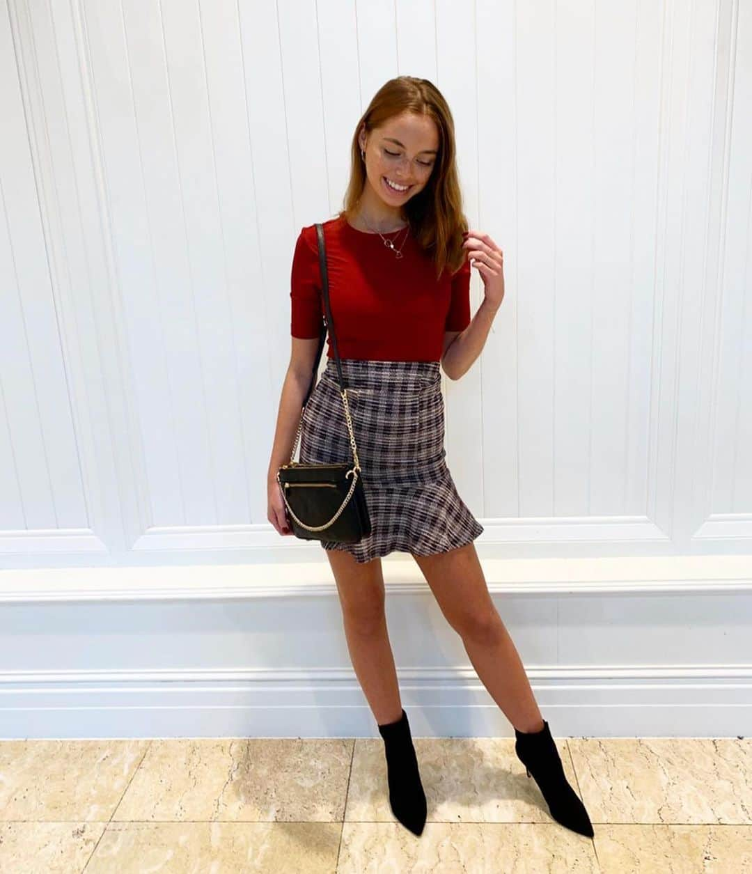 KOOKAI さんのインスタグラム写真 - (KOOKAI Instagram)「Our KOOKAÏette wears the Rosalie Tee, Rogue Skirt, Aspen Boots and Crawford Bag. Tap to shop the look •• #kookai #kookaiaw19 #kookaiette」6月10日 12時01分 - kookai_australia