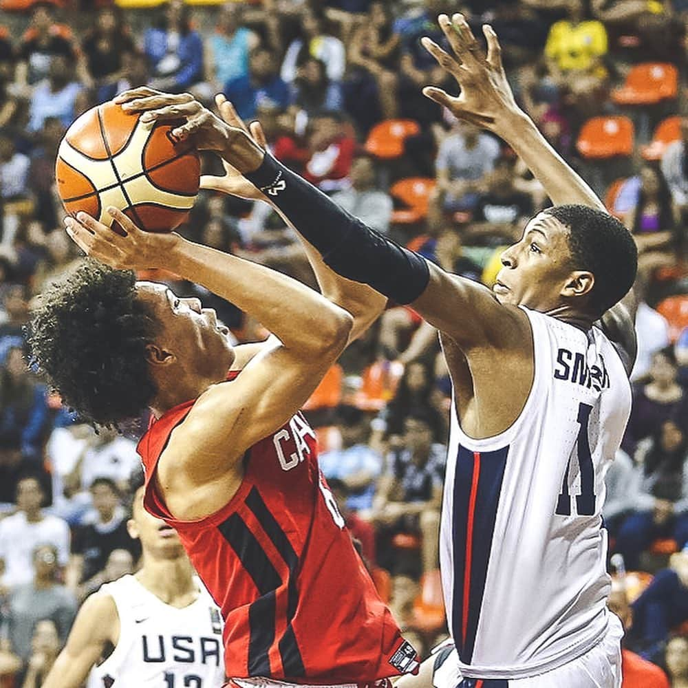 USA Basketballさんのインスタグラム写真 - (USA BasketballInstagram)「😤 Another GOLD for the USA Men’s U16 National Team after a 94-77 win over Canada tonight in Brazil 🥇👊」6月10日 12時30分 - usabasketball